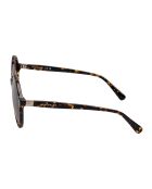 Lunettes de soleil rondes rétro dark havana