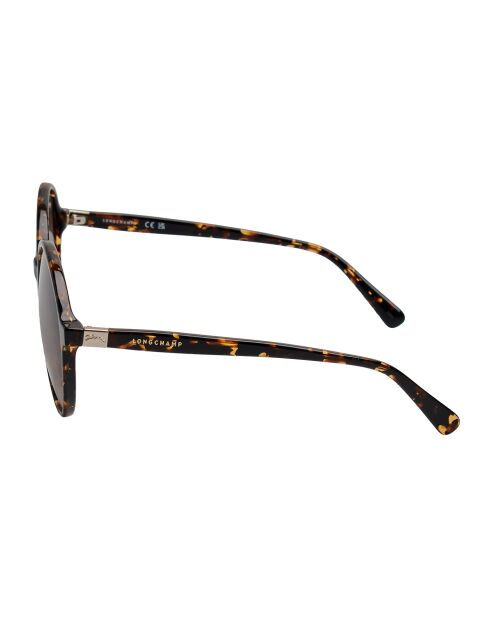 Lunettes de soleil rondes rétro dark havana