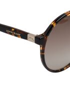 Lunettes de soleil rondes rétro dark havana