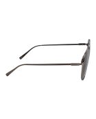 Lunettes de soleil Landry style pilote grises argentées foncées