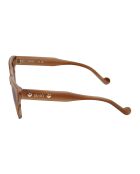 Lunettes de soleil rondes brun clair