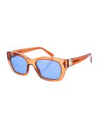 Lunettes de soleil rectangulaires cristal brun clair
