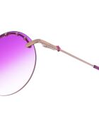 Lunettes de soleil rondes violettes