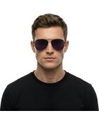 Lunettes de soleil Raphael style pilote noires