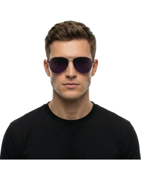 Lunettes de soleil Raphael style pilote noires