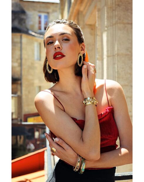 Gouden oorbellen van Paola