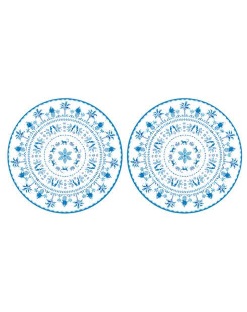 Set di 2 tovagliette multicolori EXOTIC VIBES - D.34,5 cm