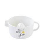 Spremiagrumi in porcellana KITCHEN ELEMENTS bianco - 17x6,5 cm