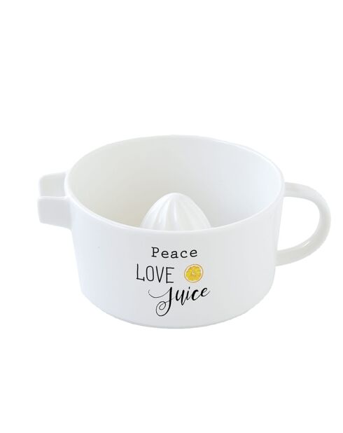 Exprimidor de porcelana KITCHEN ELEMENTS blanco - 17x6,5 cm