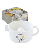 Spremiagrumi in porcellana KITCHEN ELEMENTS bianco - 17x6,5 cm