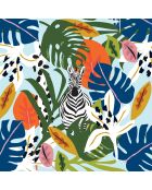 Paquet de 20 serviettes en papier TROPICAL VIBES multicolores - 33×33 cm