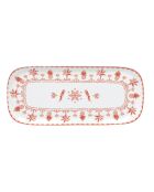 Plateau de service EXOTIC VIBES blanc/orange - 40x17,5 cm