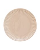 Set van 6 beige ABITARE porseleinen dessertborden - D.19 cm