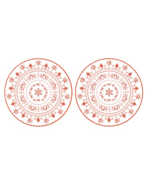 Set di 2 tovagliette multicolori EXOTIC VIBES - D.34,5 cm