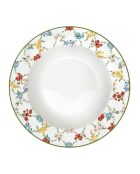 Juego de 6 platos de sopa de porcelana GARDEN DREAMS multicolores - D.21,5 cm