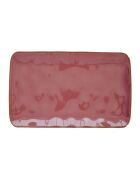 Lot de 6 assiettes rectangulaires en porcelaine INTERIORS bourgogne - 20x13 cm