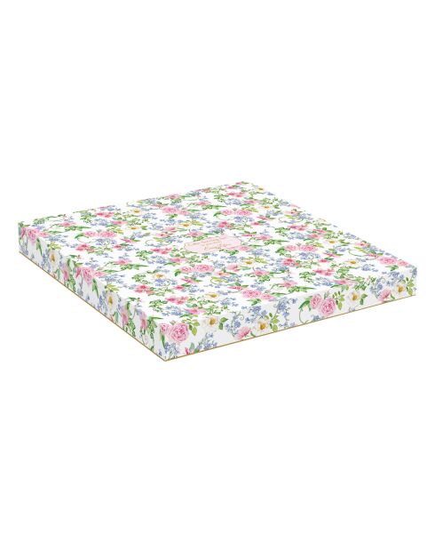 Plat à gâteau avec spatule en porcelaine GARDEN JOY multicolore - D.32 cm