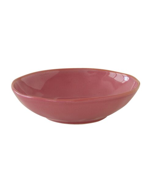 Set de 6 platos sopera de porcelana INTERIORS burdeos - D.19 cm