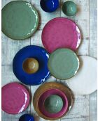 Set de 6 platos sopera de porcelana INTERIORS burdeos - D.19 cm