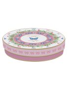 Juego de 4 platos de postre de porcelana multicolor SPRING PARADE - D.19 cm