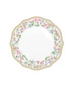 Juego de 6 platos llanos de porcelana GARDEN JOY multicolores - D.26 cm