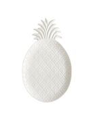 MADAGASCAR bord in de vorm van een witte ananas - 36x21,5 cm