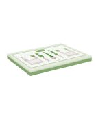 Plat de service en porcelaine dans une boîte colorée TOPIARY multicolore - 35x15 cm