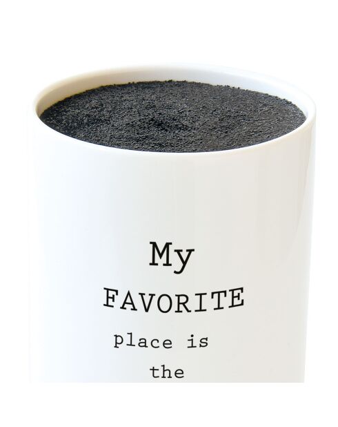 Porte-couteaux en porcelaine KITCHEN ELEMENTS blanc - 11x20 cm