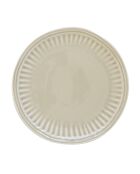 Set van 6 beige ABITARE porseleinen dessertborden - D.19 cm