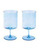 Lot de 2 verres RAINBOW bleus