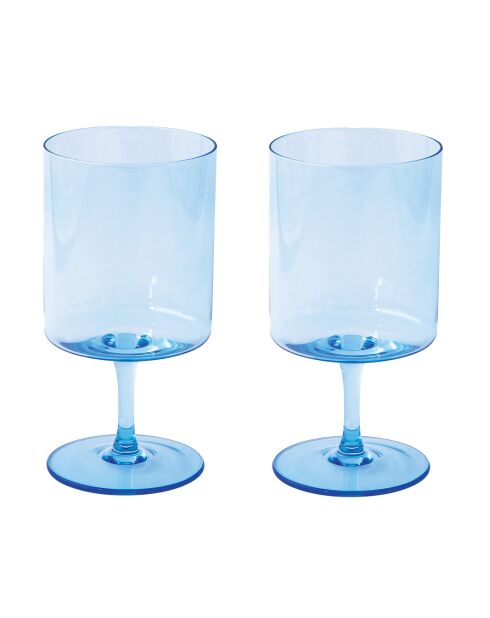 Set di 2 bicchieri RAINBOW blu