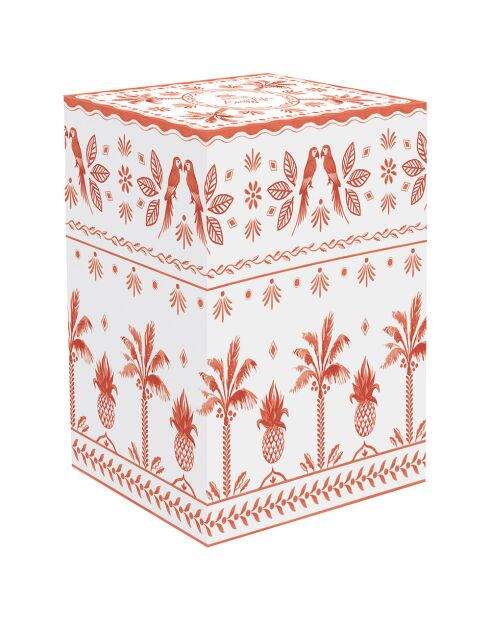 Mug en porcelaine EXOTIC VIBES blanc/orange - 600 ml