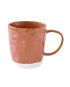 Set de 6 tazas de porcelana, diseño de ladrillo INTERIORS, 350 ml
