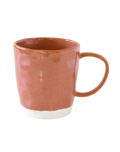Set de 6 tazas de porcelana, diseño de ladrillo INTERIORS, 350 ml