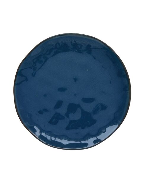 Set aus 4 blauen INTERIORS-Porzellan-Tellern, D.26 cm