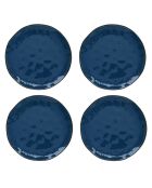 Set aus 4 blauen INTERIORS-Porzellan-Tellern, D.26 cm