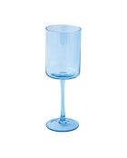 Lot de 2 verres à vin en verre RAINBOW bleus - 380 ml