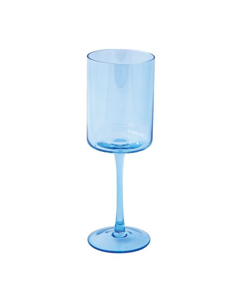 Lot de 2 verres à vin en verre RAINBOW bleus - 380 ml