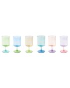 Lot de 6 verres RAINBOW multicolores - 360 ​​ml