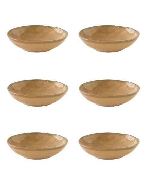 INTERIORS Suppenteller aus Terrakottaporzellan, Durchmesser 19 cm, 6 Stück