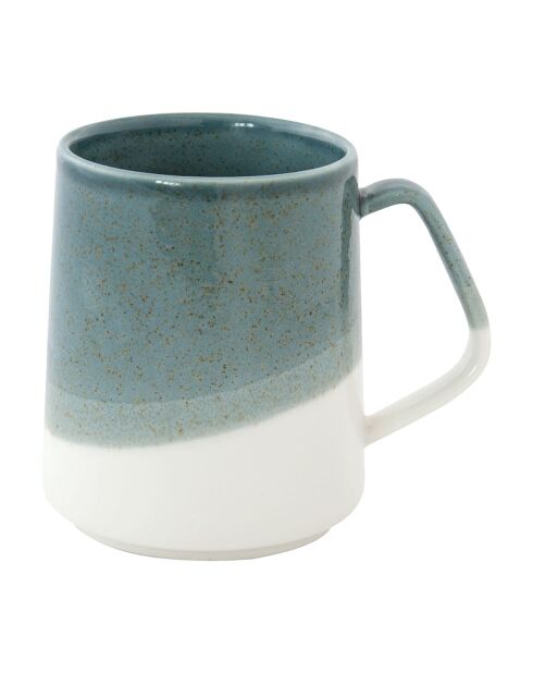 Lot de 6 tasses DOUBLE en porcelaine gris bleu - 380 ml