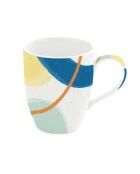 Taza ALEGRIA de porcelana multicolor en caja - 350 ml
