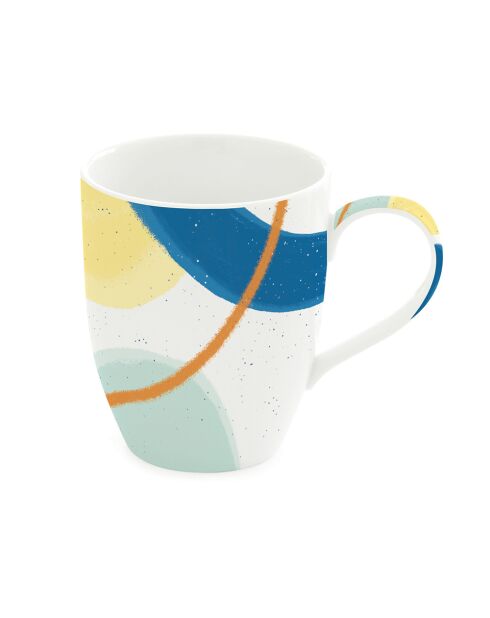 Mug en porcelaine en boîte ALEGRIA multicolore - 350 ml