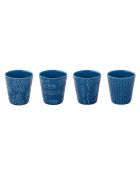 Set di 4 tazze da caffè in porcellana SEA LIFE blu - 100ml