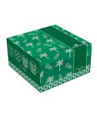 Lot de 4 tasses en porcelaine TROPICANA vertes - 380 ml