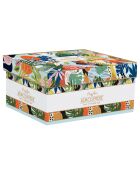 Théière en porcelaine avec infuseur et 2 tasses TROPICAL VIBES multicolore - 600 ml/160 ml