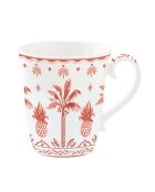 Mug EXOTIC VIBES blanc/orange - 275 ml