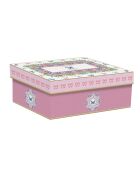 Lot de 2 tasses et soucoupes en porcelaine  SPRING PARADE multicolores - 240 ml