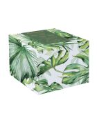 Lot de 4 mini bols en porcelaine en forme de feuille MADAGASCAR verts