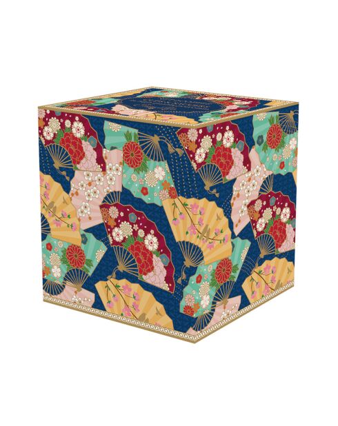 Lot de 2 tasses et soucoupes en porcelaine KYOTO multicolores - 75 ml